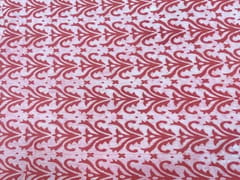 Cotton Cambric Dabbu Rust Pink Abstract Print