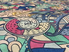 Pure Tussar Silk Multicolor Abstract