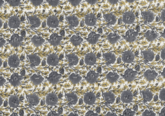 White Grey Floral Printed Cotton Voil Fabric