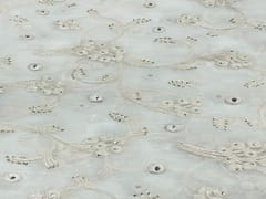 Dyeable Embroidered Georgette White Floral 16