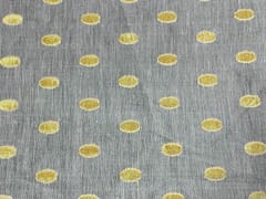 Dyeable Pure Chanderi Zari White Golden Dots
