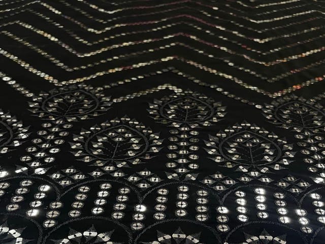 Black Georgette Embroidery 56