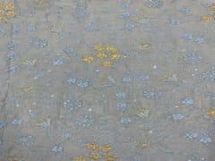 Embroidered Cotton Blue Floral
