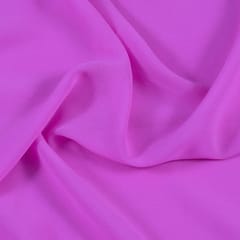 Pink Color Poly Georgette fabric
