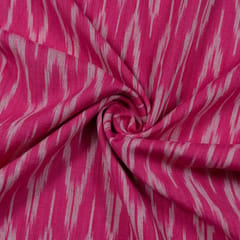 Pink with White Ikat Fabric