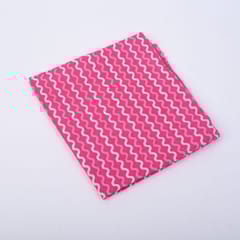 Pink Color Cotton Printed Fabric