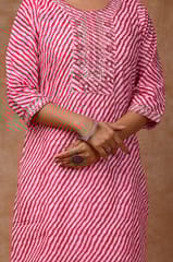 Pink Color Cotton Printed Shirt with Cotton Printed Bottom and Chiffon Printed Dupatta