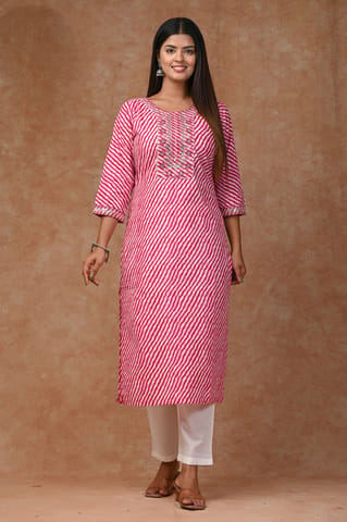 Pink Color Cotton Printed Shirt with Cotton Printed Bottom and Chiffon Printed Dupatta