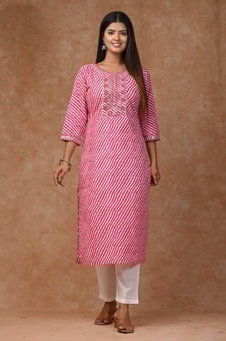 Pink Color Cotton Printed Shirt with Cotton Printed Bottom and Chiffon Printed Dupatta