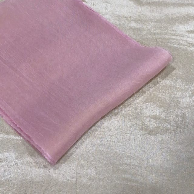 Pinkish peach color Uppada Tissue fabric
