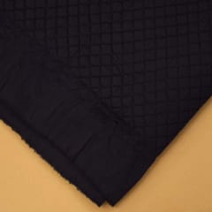 Navy Blue Quilted Taffeta fabric