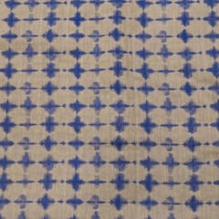 Royal Blue Chanderi Jacquard fabric