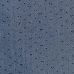 Blue Color Tencel Denim Cherry Printed Fabric