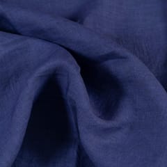Denim Blue Pure Linen 60Lea fabric