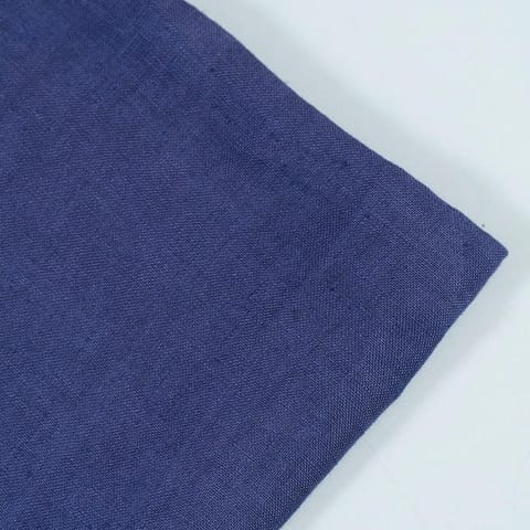 Denim Blue Pure Linen 60Lea fabric