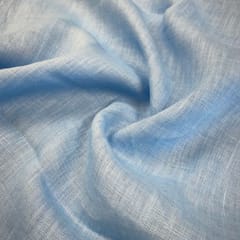 Sky Blue Pure Linen 60 Lea fabric