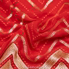 Georgette Sequins Embroidered Fabric
