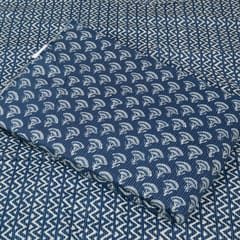 5 Mtr. Blue Color Cotton Kantha Print Set
