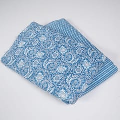 5 Mtr. Blue Color Cotton Cambric Print Set
