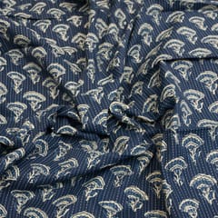 Blue Color Cotton Kantha Print