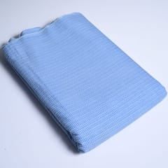 Blue Color Stripes Cotton Printed Fabric