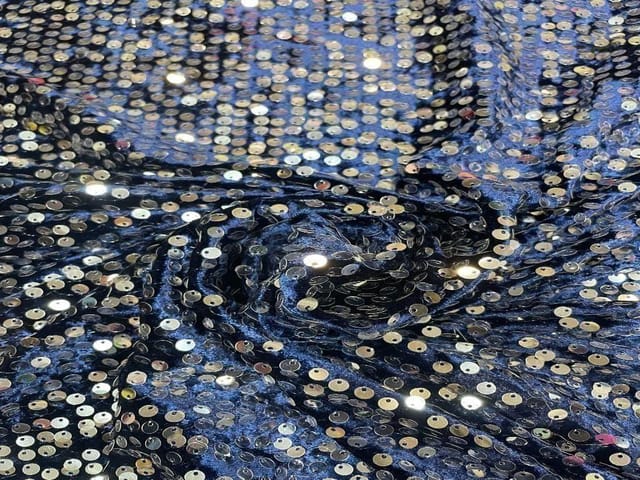 Blue Velvet with Sequince