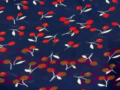 Imported Georgette Navy Blue Cherries