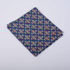 Blue Color Cotton Printed Fabric