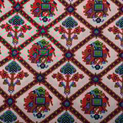 Blue Color Cotton Printed Fabric