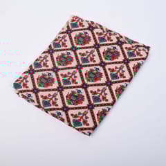 Blue Color Cotton Printed Fabric