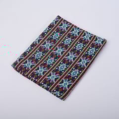 Blue Color Cotton Printed Fabric