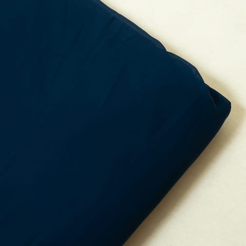 Teal Blue Color Polyster Georgette Fabric