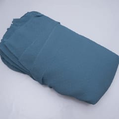 Greyish Blue Color Pleated Dobby Georgette