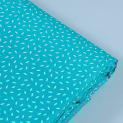 Firozi Color Glace Cotton Print (1.70Meter Piece)
