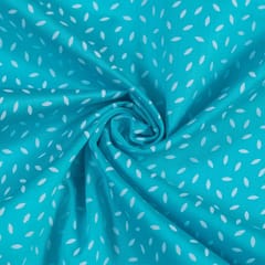 Firozi Color Glace Cotton Print (1.70Meter Piece)