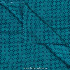 Friozi Blue Modal Satin Digital Printed Fabric