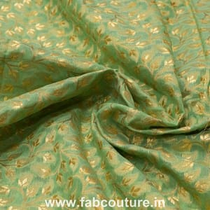 Radium Chanderi Zari Jacquard fabric