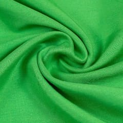 Parrot Green Color Polyester Raw silk fabric
