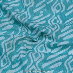 Sea Green Cotton Kantha Batik Printed Fabric