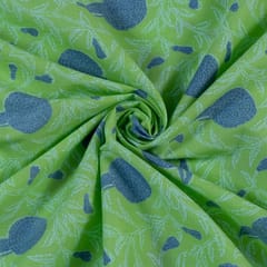 Mint Green Cotton Discharge Print(1.90 mtr piece)