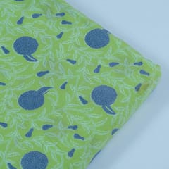 Mint Green Cotton Discharge Print(1.90 mtr piece)
