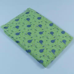 Mint Green Cotton Discharge Print(1.90 mtr piece)