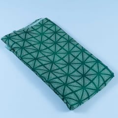 Green Color Georgette Satin Bandhni Printed Fabric