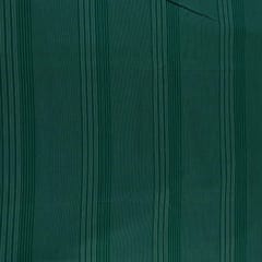 Bottel Green Rayon Kantha Dobby Strips fabric