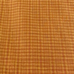 Yellow Colour Chanderi Self Checks fabric