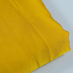 Yellow Color Georgette Satin fabric