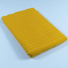 Yellow Color Kantha Dobby Strips fabric