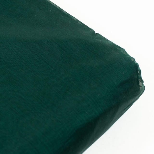 Bottle Green Color Modal Chanderi fabric