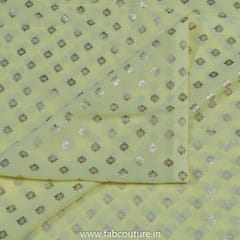 Yellow Color Georgette Foil (1.3 Meter Cut Piece )