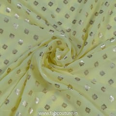 Yellow Color Georgette Foil (1.3 Meter Cut Piece )